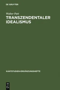 Transzendentaler Idealismus_cover