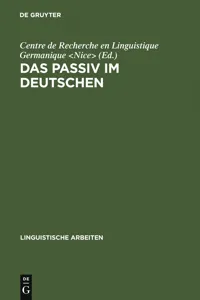 Das Passiv im Deutschen_cover