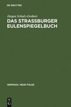 Das Straßburger Eulenspiegelbuch