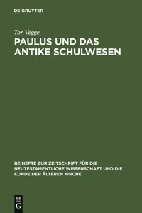 Paulus und das antike Schulwesen_cover