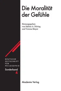 Die Moralität der Gefühle_cover