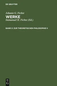 Zur theoretischen Philosophie II_cover