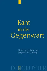 Kant in der Gegenwart_cover