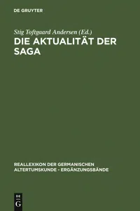 Die Aktualität der Saga_cover