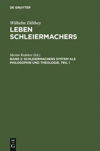 Schleiermachers System als Philosophie und Theologie_cover