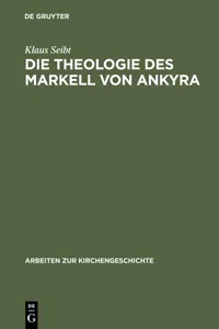 Die Theologie des Markell von Ankyra_cover