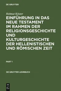 Einführung in das Neue Testament im Rahmen der Religionsgeschichte und Kulturgeschichte der hellenistischen und römischen Zeit_cover