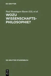 Wozu Wissenschaftsphilosophie?_cover