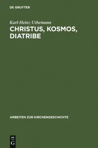 Christus, Kosmos, Diatribe_cover