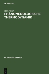 Phänomenologische Thermodynamik_cover