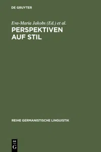 Perspektiven auf Stil_cover