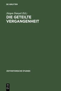 Die geteilte Vergangenheit_cover