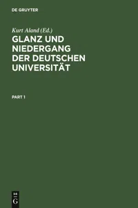 Glanz und Niedergang der deutschen Universität_cover