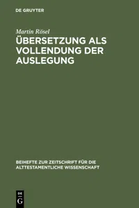 Übersetzung als Vollendung der Auslegung_cover