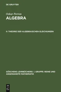 Theorie der algebraischen Gleichungen_cover