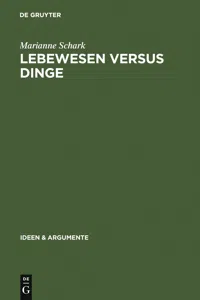 Lebewesen versus Dinge_cover