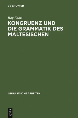 Kongruenz und die Grammatik des Maltesischen