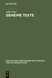 Geheime Texte_cover