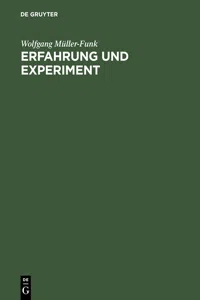 Erfahrung und Experiment_cover