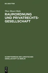 Raumordnung und Privatrechtsgesellschaft_cover