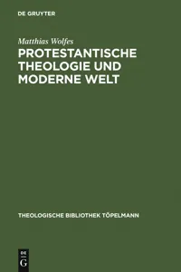 Protestantische Theologie und moderne Welt_cover