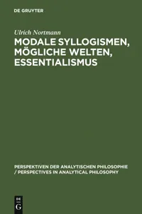 Modale Syllogismen, mögliche Welten, Essentialismus_cover