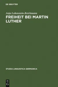 Freiheit bei Martin Luther_cover