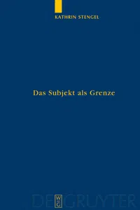 Das Subjekt als Grenze_cover