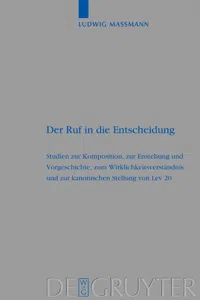 Der Ruf in die Entscheidung_cover