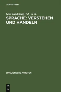 Sprache: Verstehen und Handeln_cover