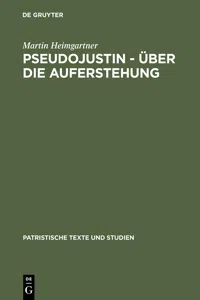 Pseudojustin – Über die Auferstehung_cover