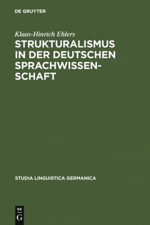 Strukturalismus in der deutschen Sprachwissenschaft