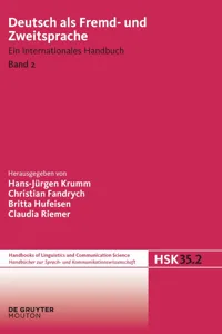 Deutsch als Fremd- und Zweitsprache. 2. Halbband_cover