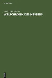 Weltchronik des Messens_cover