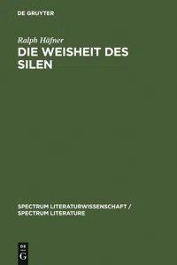 Die Weisheit des Silen_cover