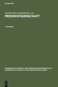 Medienwissenschaft. 2. Teilband_cover