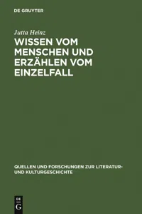 Wissen vom Menschen und Erzählen vom Einzelfall_cover