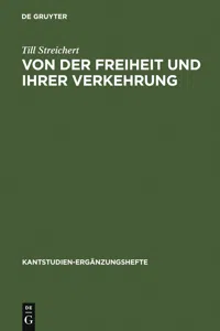 Von der Freiheit und ihrer Verkehrung_cover