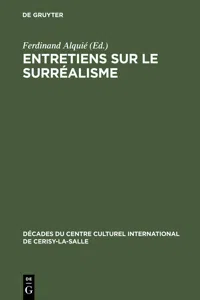 Entretiens sur le Surréalisme_cover