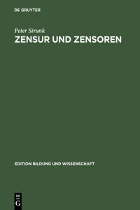 Zensur und Zensoren_cover