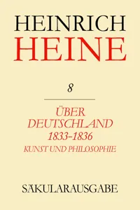 Über Deutschland 1833-1836. Aufsätze über Kunst und Philosophie_cover