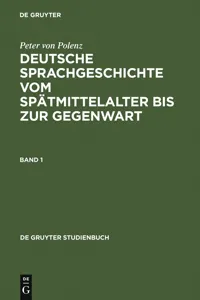 Deutsche Sprachgeschichte vom Spätmittelalter bis zur Gegenwart_cover