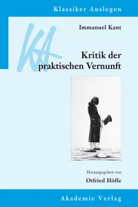 Immanuel Kant: Kritik der praktischen Vernunft_cover