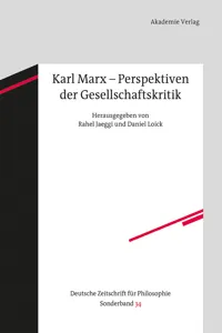 Karl Marx – Perspektiven der Gesellschaftskritik_cover