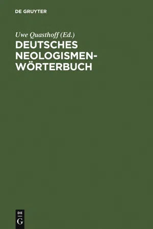 Deutsches Neologismenwörterbuch