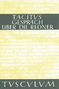 Das Gespräch über die Redner / Dialogus de oratoribus_cover