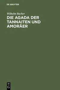 Die Agada der Tannaiten und Amoräer_cover