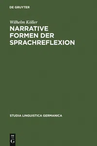 Narrative Formen der Sprachreflexion_cover