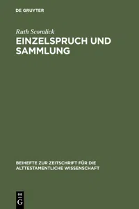 Einzelspruch und Sammlung_cover