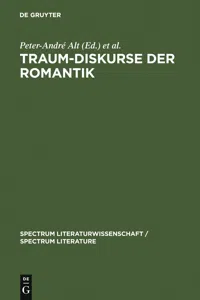 Traum-Diskurse der Romantik_cover